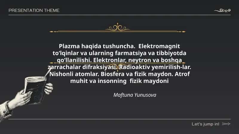 Plazma haqida tushuncha 1