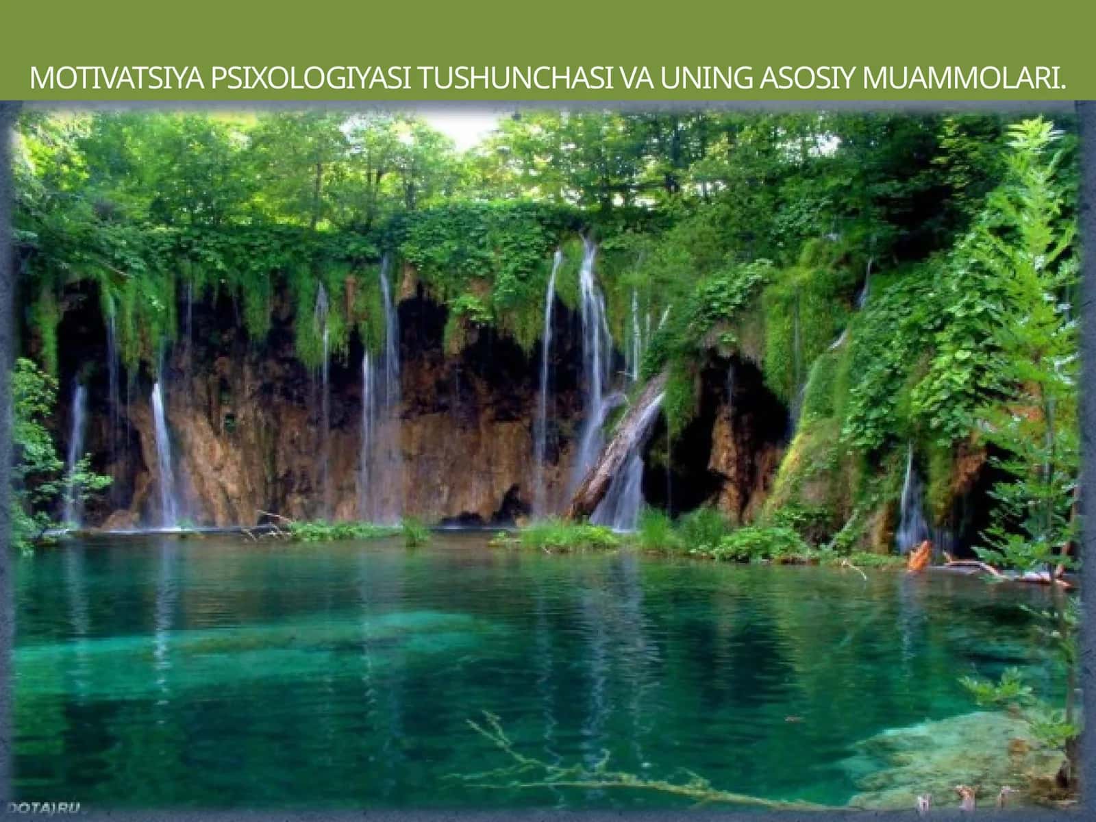 MOTIVATSIYA PSIXOLOGIYASI TUSHUNCHASI VA UNING ASOSIY MUAMMOLARI 1