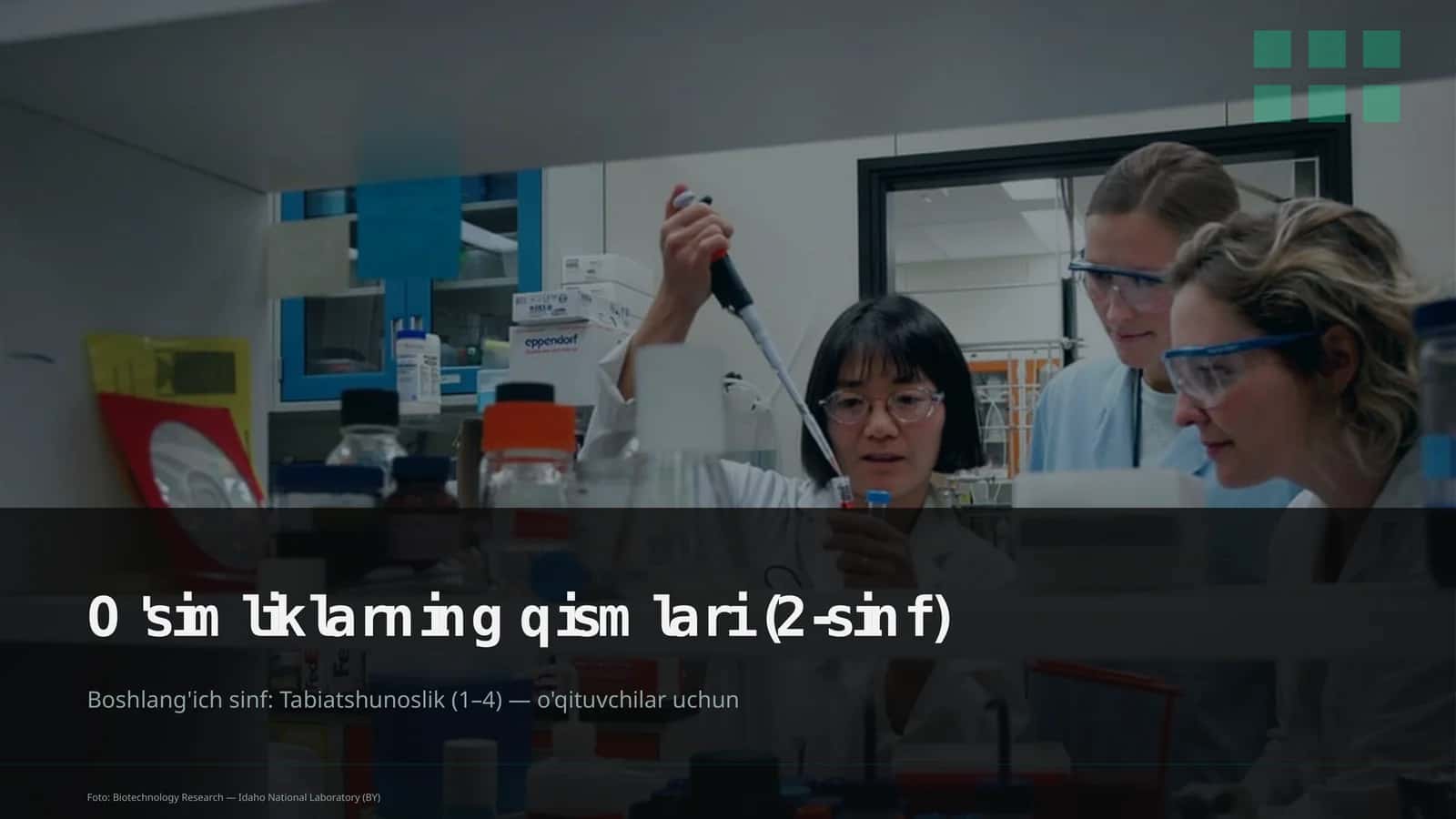 O'simliklarning qismlari (2-sinf) 1