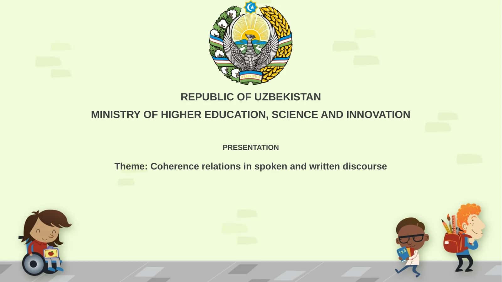 Coherence relations in spoken and written discourse 1