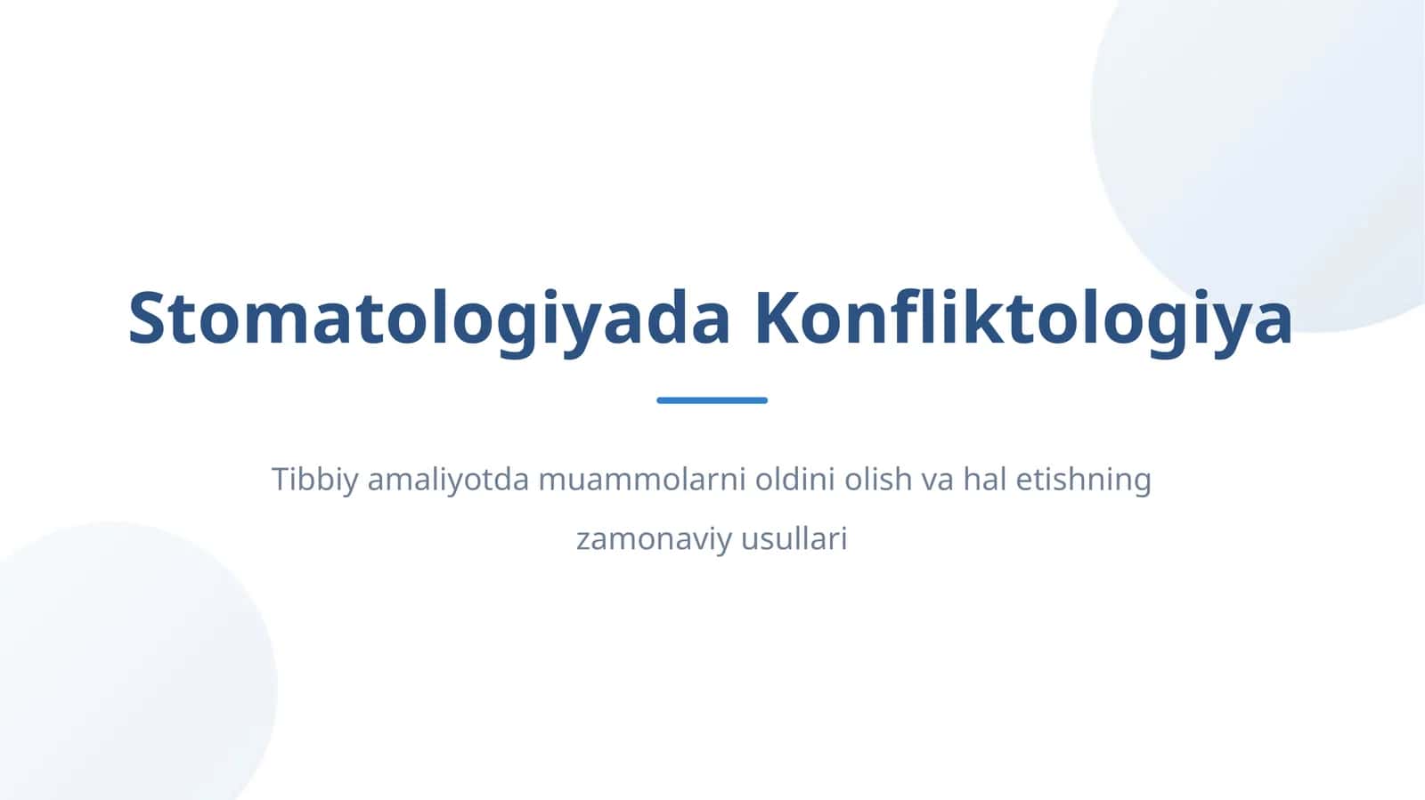 Stomatologiyada Konfliktologiya 1
