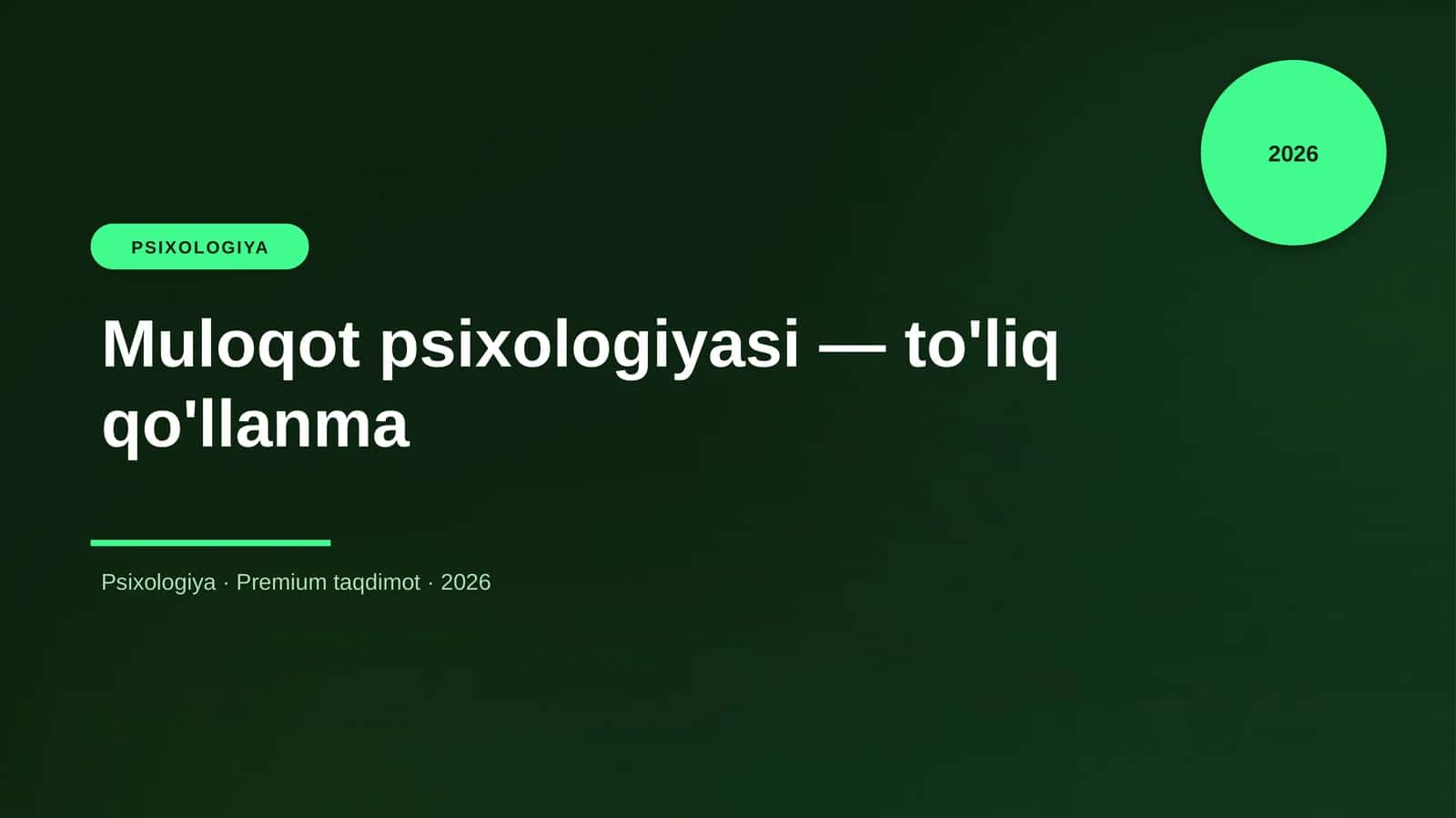 Muloqot psixologiyasi — to'liq qo'llanma 1