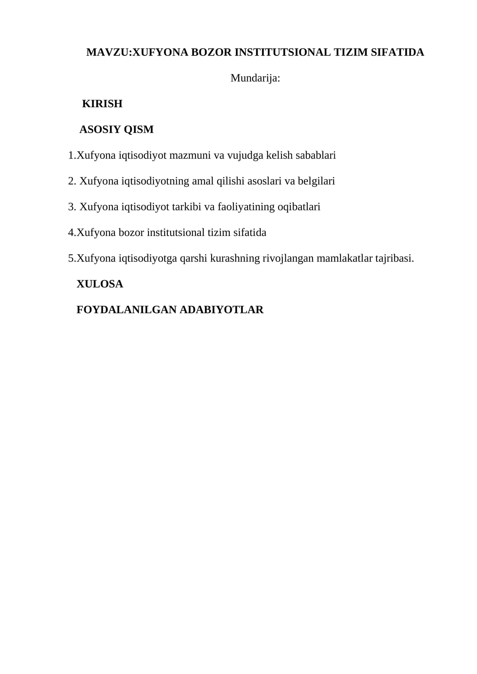 XUFYONA BOZOR INSTITUTSIONAL TIZIM SIFATIDA 1
