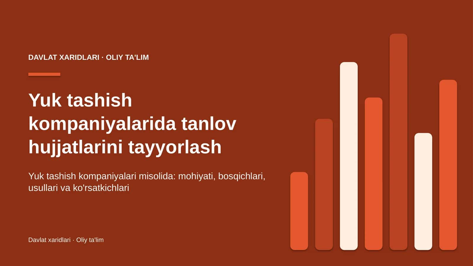 Yuk tashish kompaniyalarida tanlov hujjatlarini tayyorlash 1