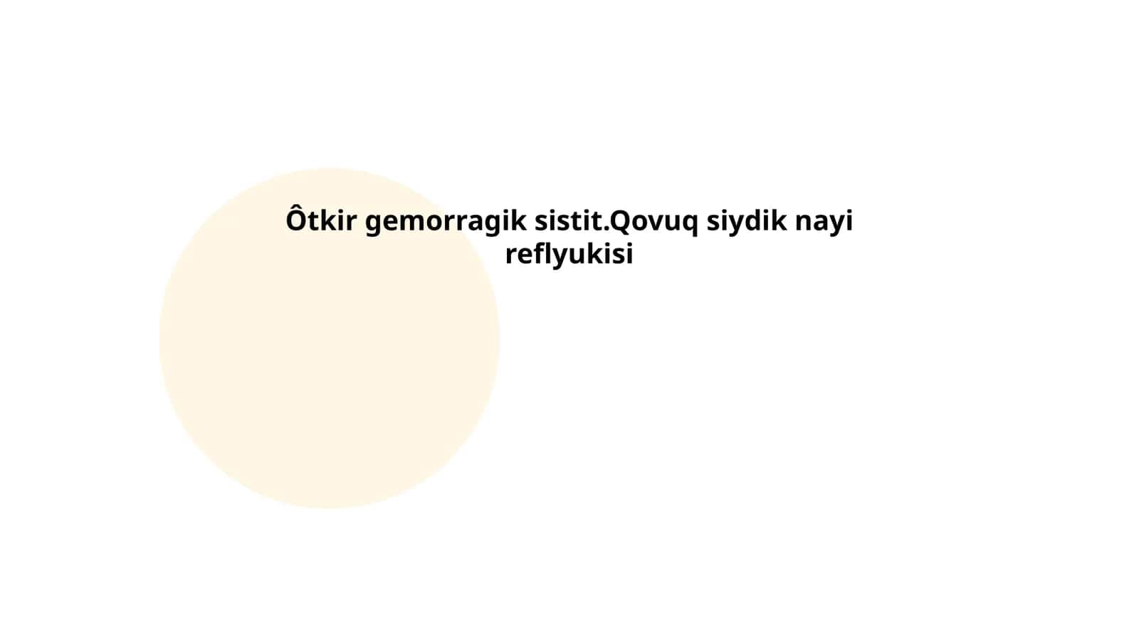 O'tkir gemorragik sistit 1
