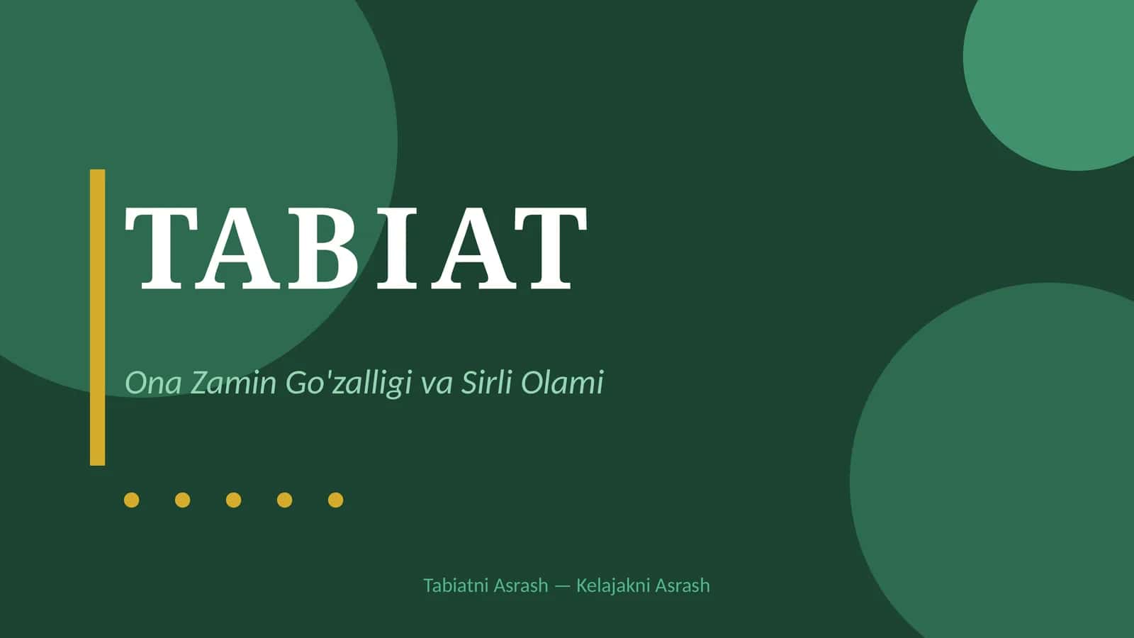 Tabiat 1