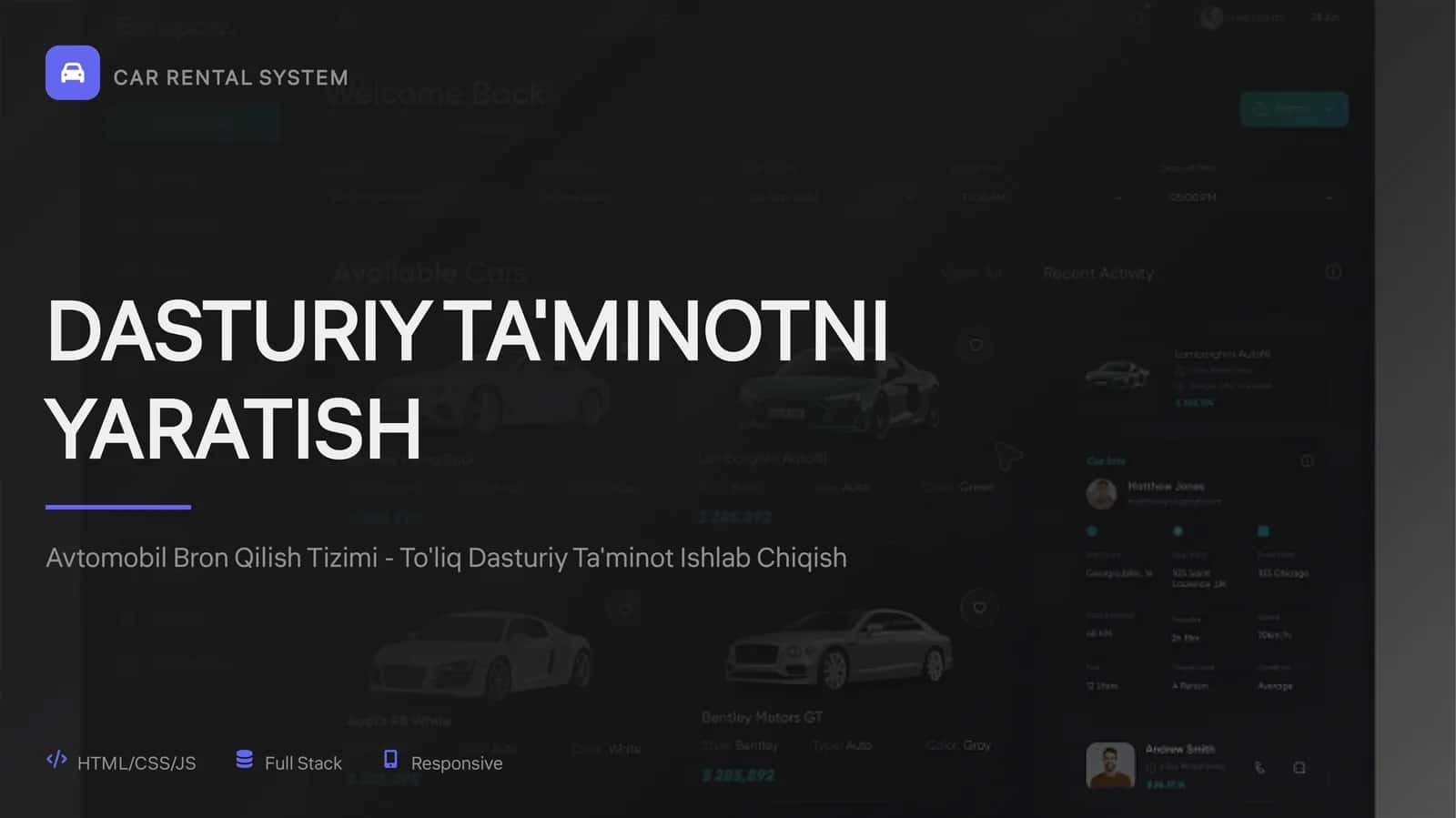 AVTOMOBIL BRON QILISH TIZIMI 1