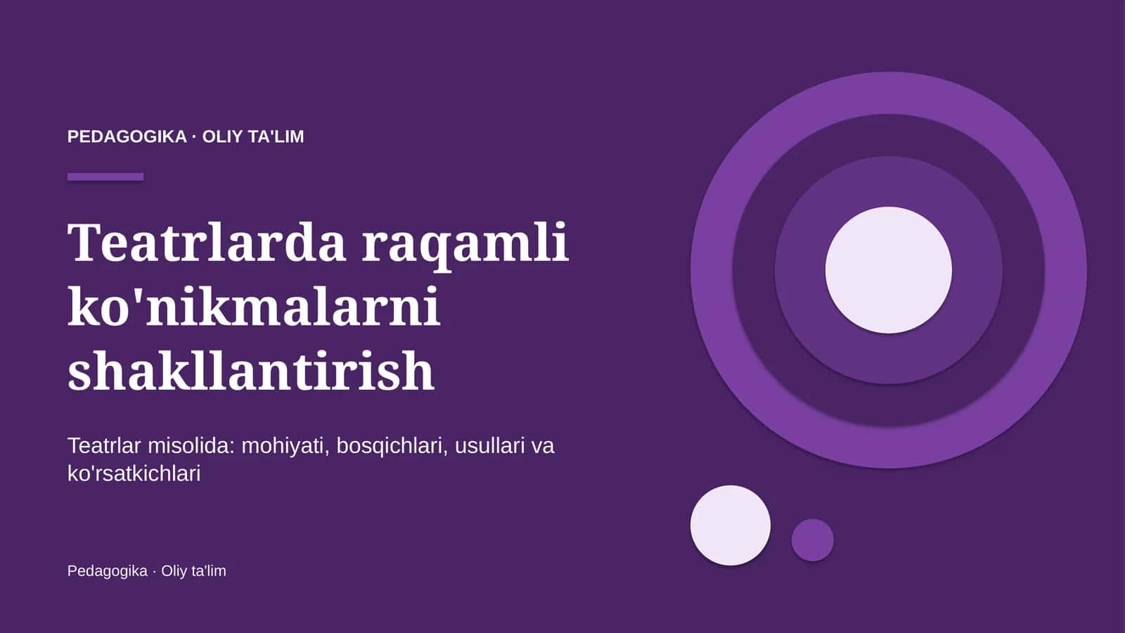 Teatrlarda raqamli ko'nikmalarni shakllantirish 1