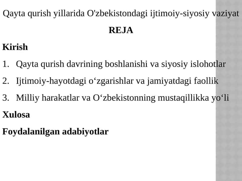 Qaytaqurish 1