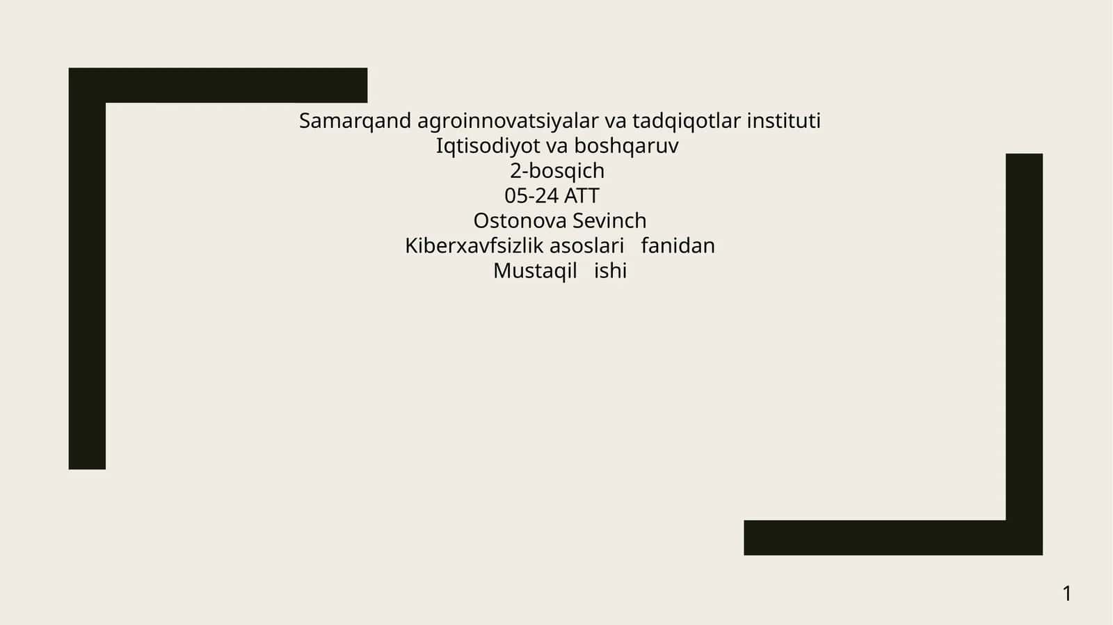 Identifikatsiya va autentifikatsiya tushunchasi va vazifalari 1