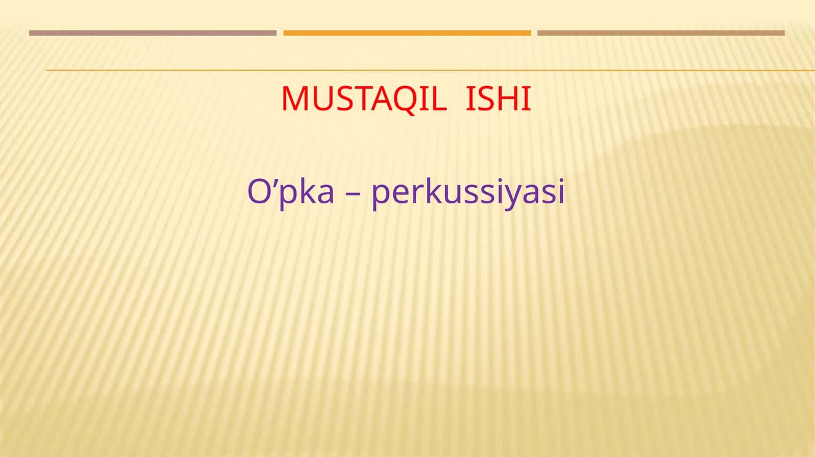 O’pka–perkussiyasi 1