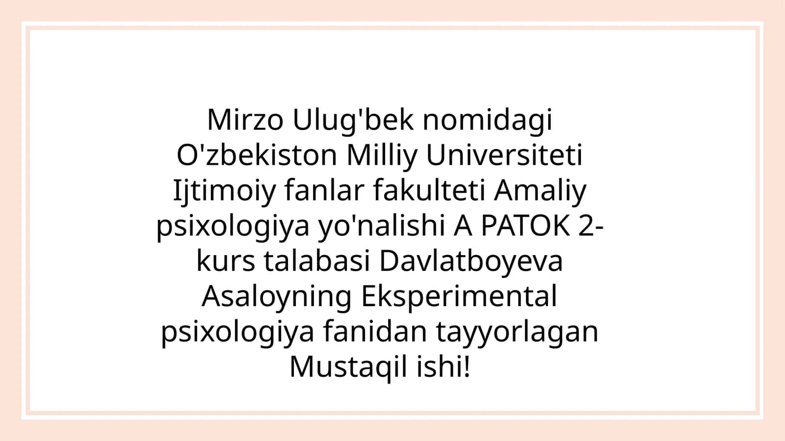 Ontaginezda diqqat rivojlanishining psixologik o'ziga hosliklari 1