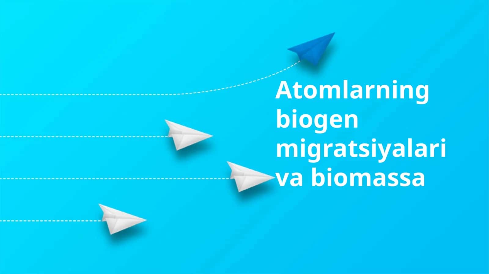 Atomlarning biogen migratsiyalari va biomassa 1