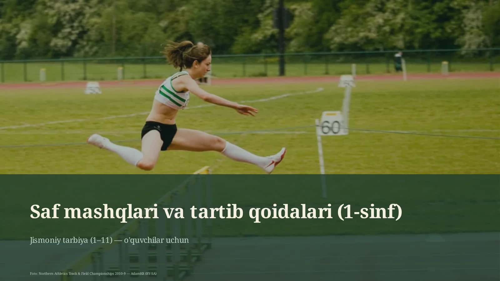Saf mashqlari va tartib qoidalari (1-sinf) 1