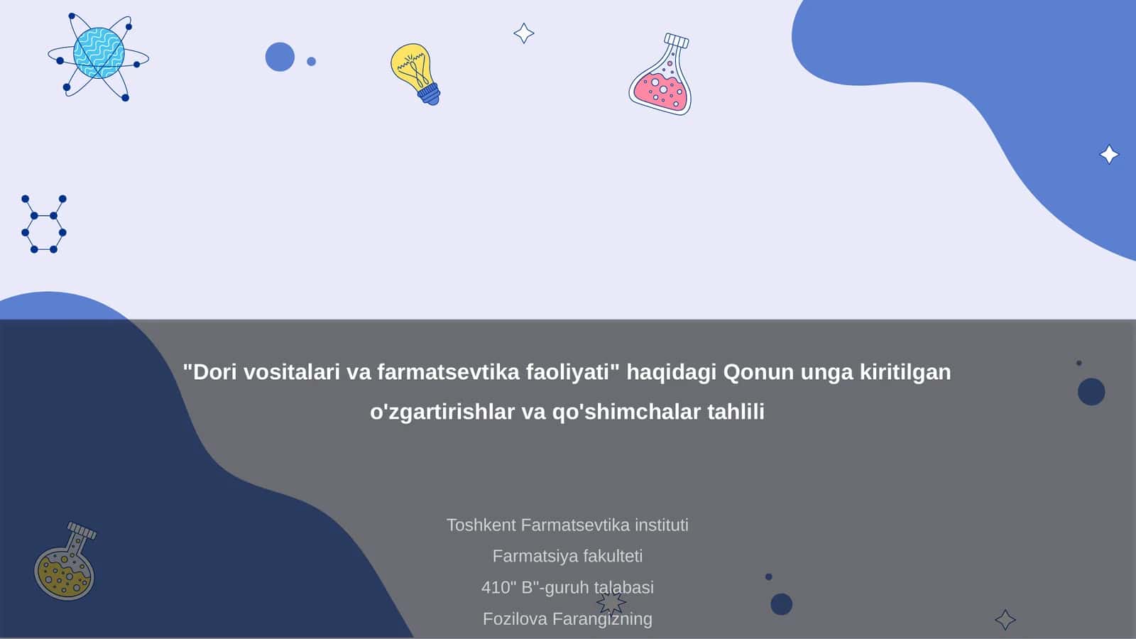 Dori vositalari va farmatsevtika faoliyati haqida qonun tahlili 1