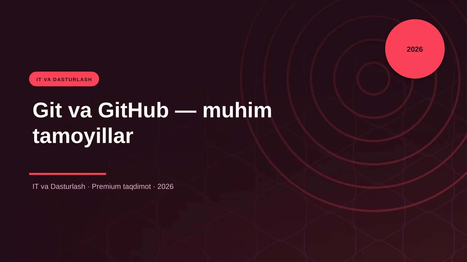 Git va GitHub — muhim tamoyillar 1