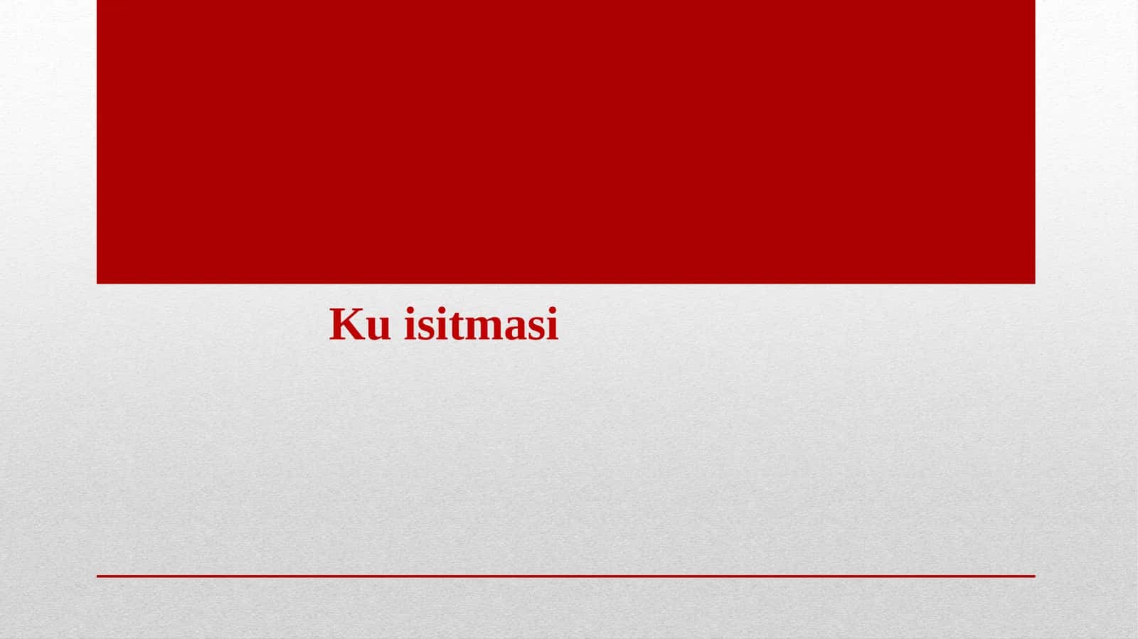 Kuisitmasi 1