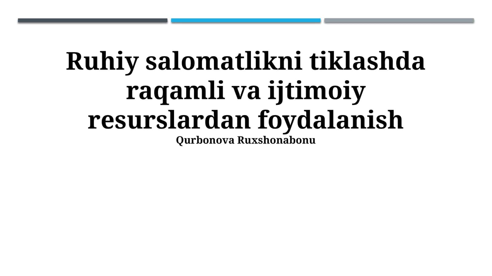 Raqamli va ijtimoiy resurslardan foydalanish 1