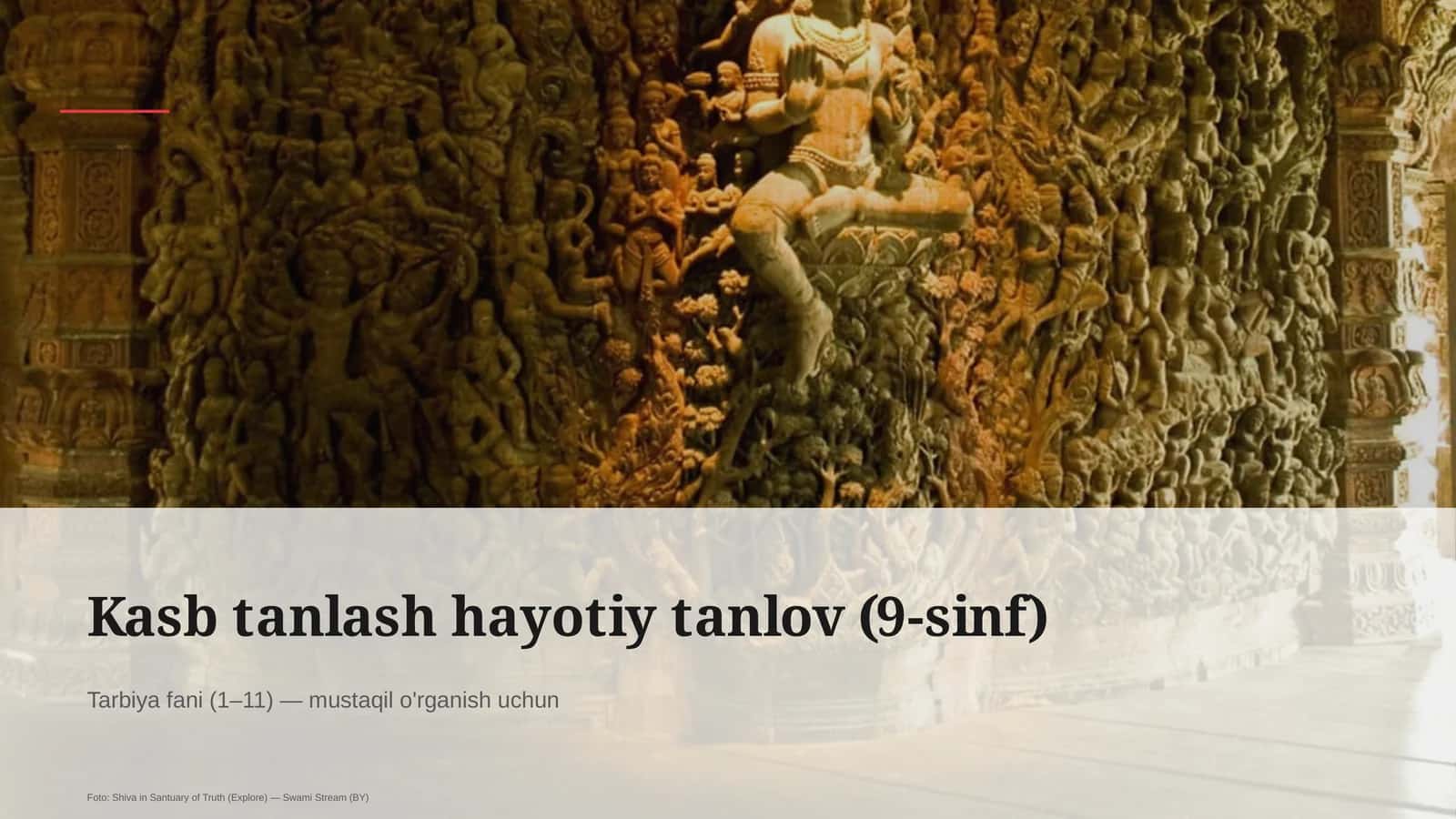 Kasb tanlash hayotiy tanlov (9-sinf) 1