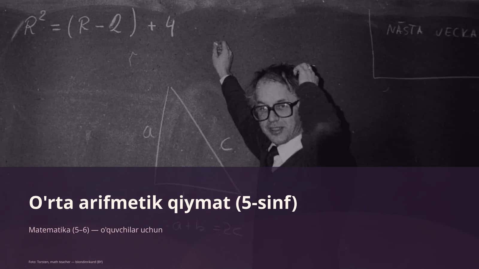 O'rta arifmetik qiymat (5-sinf) 1