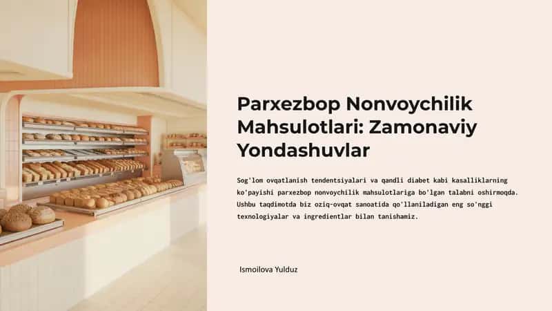 Multisid Texnologiyasi: Glikemik Indeksni Kamaytirish 1