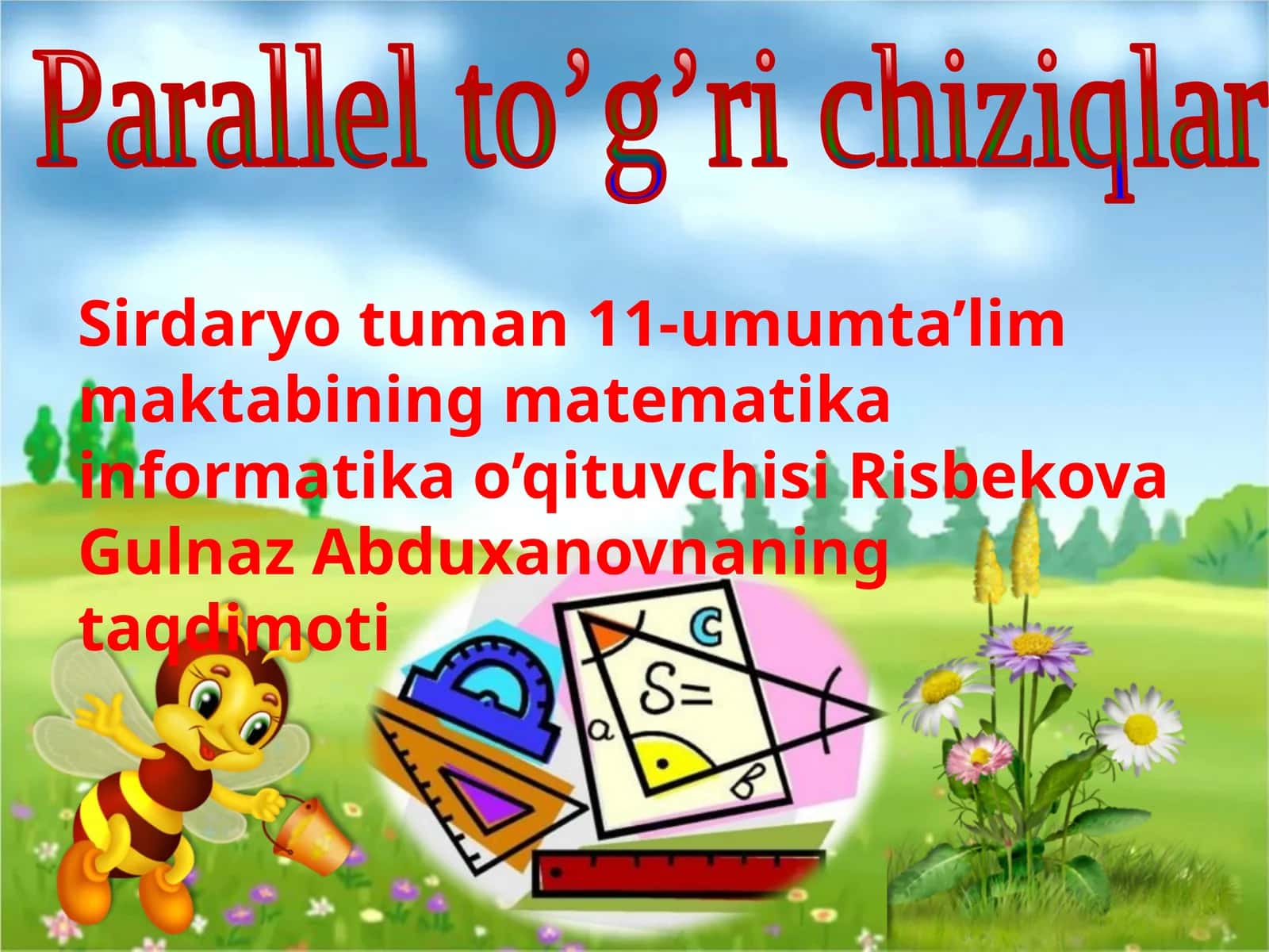 Parallelto’g’richiziqlar 1