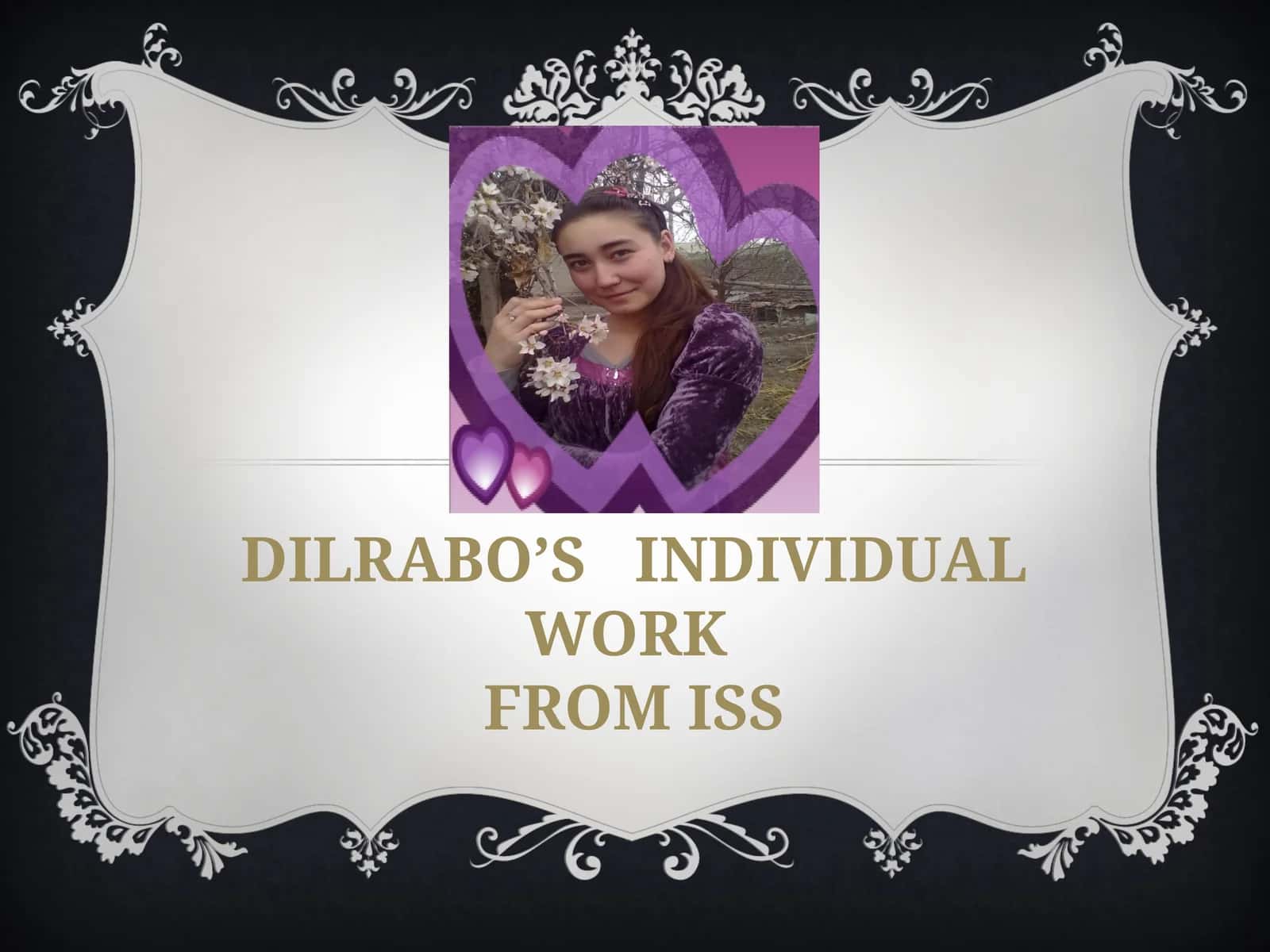 DILRABO’S INDIVIDUAL WORK 1