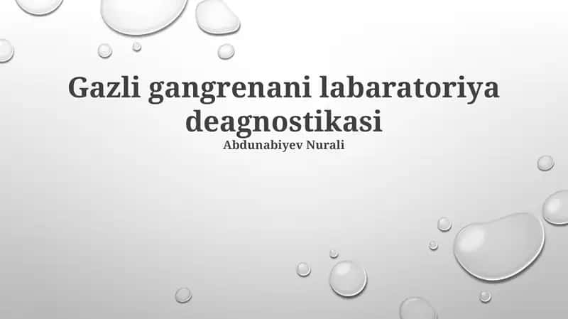 Gazli gangrenani labaratoriya deagnostikasi 1