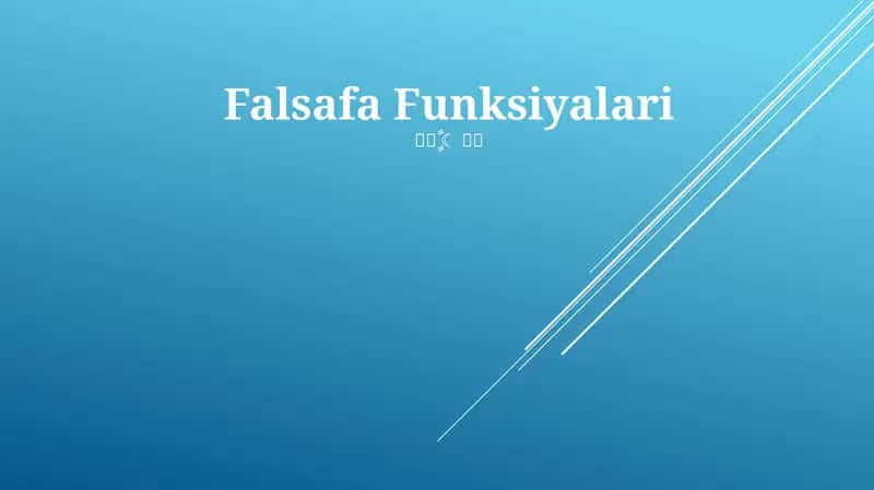 Falsafa Funksiyalari 1
