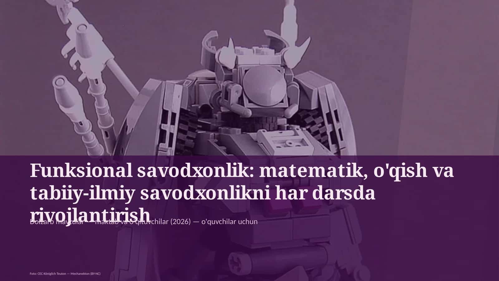 Funktsional savodxonlik: matematik, o'qish va tabiiy-ilmiy savodxonlikni har darsda rivojlantirish 1
