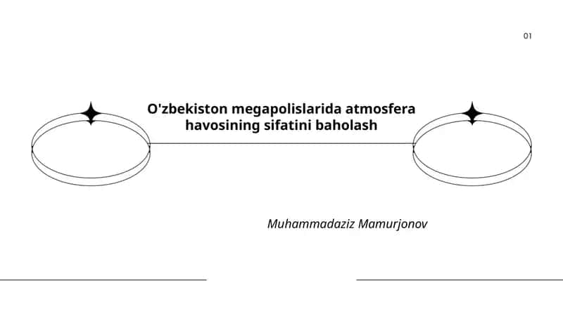 O'zbekiston megapolislarida atmosfera havosining sifatini baholash 1