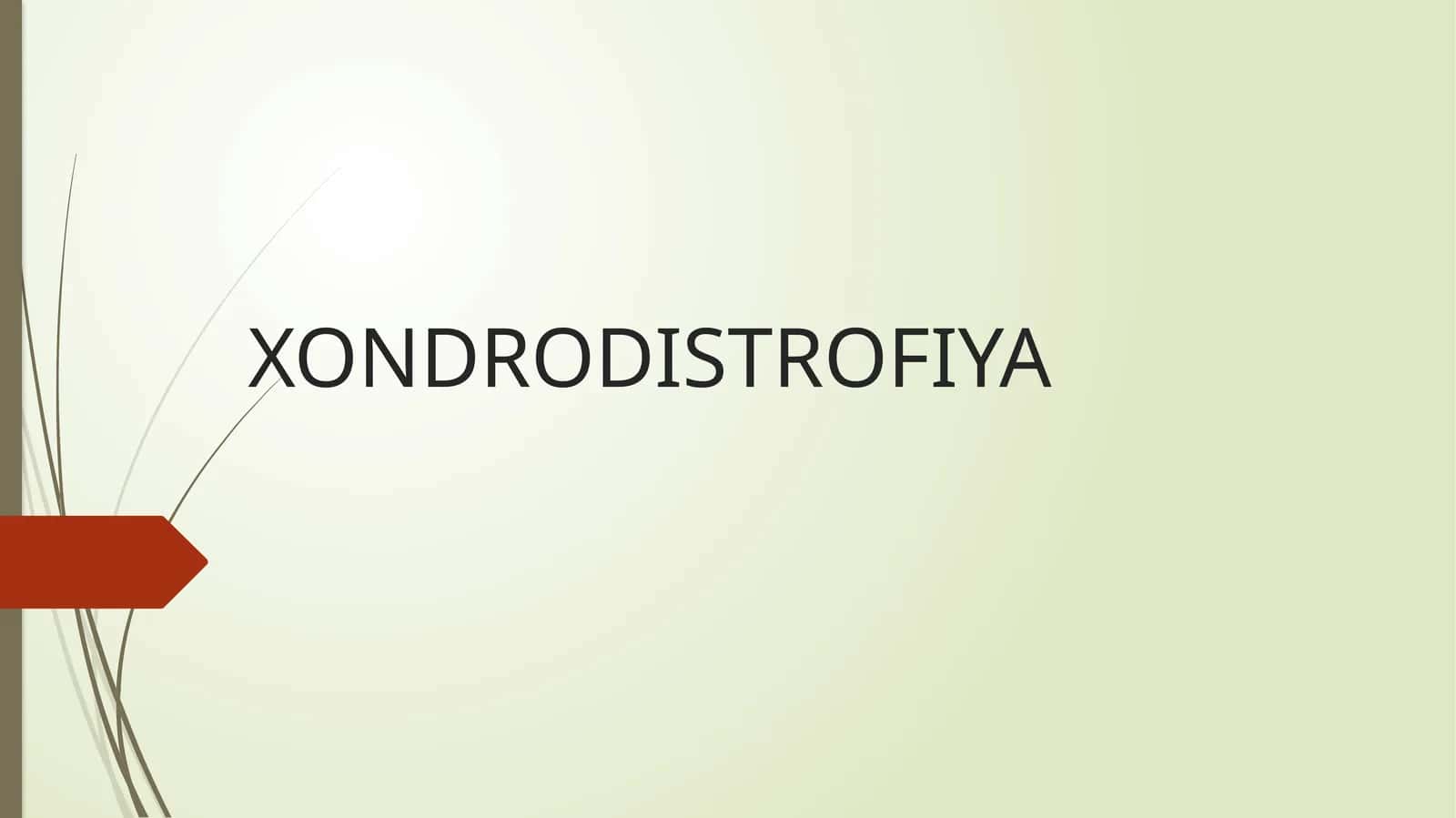 XONDRODISTROFIYA 1