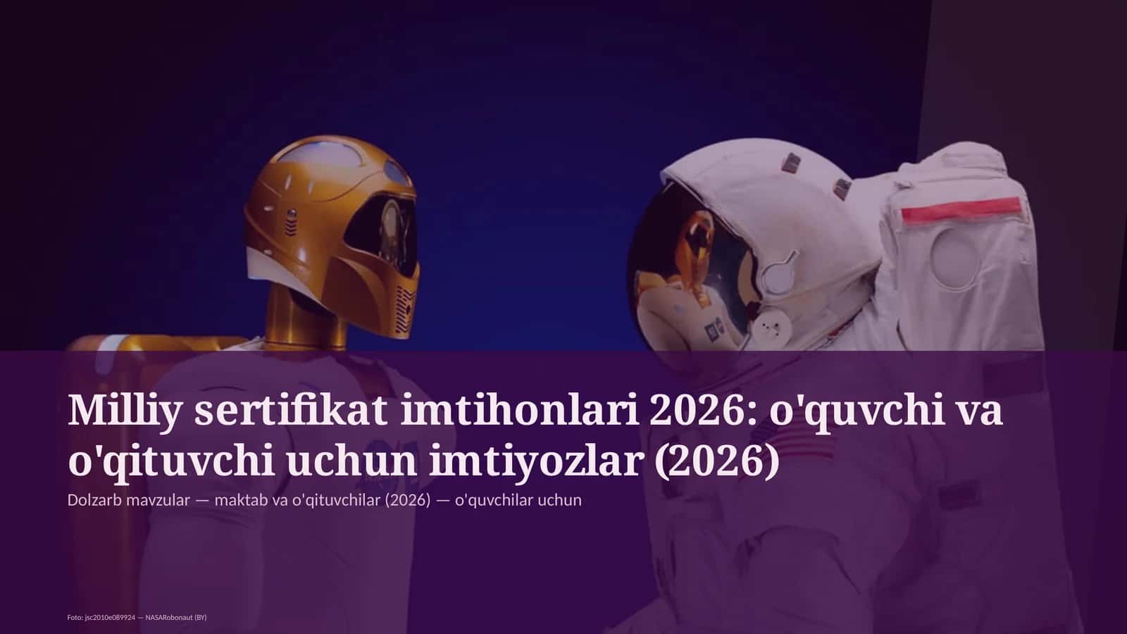 Dolzarb mavzular — maktab va o'qituvchilar (2026) — o'quvchilar uchun 1