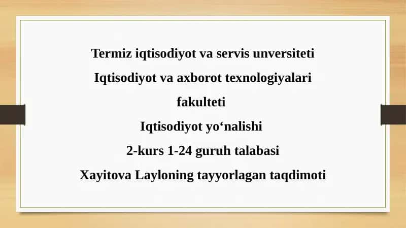 Davlatning to'lov qobiliyatini ichki qarz bo'yicha baholash 1