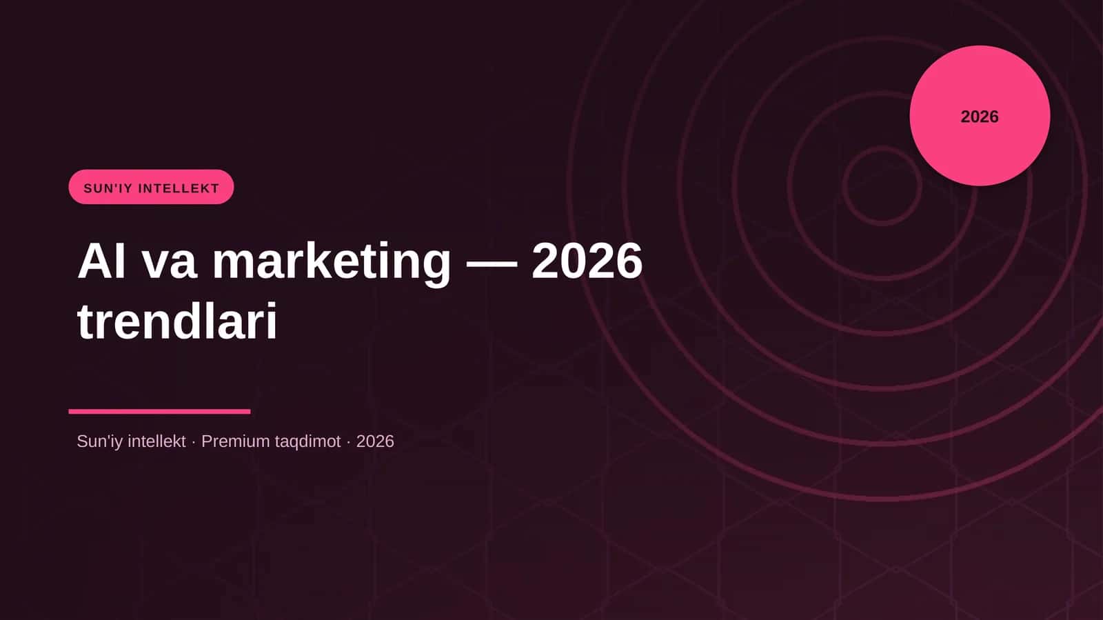 AI va marketing — 2026 trendlari 1