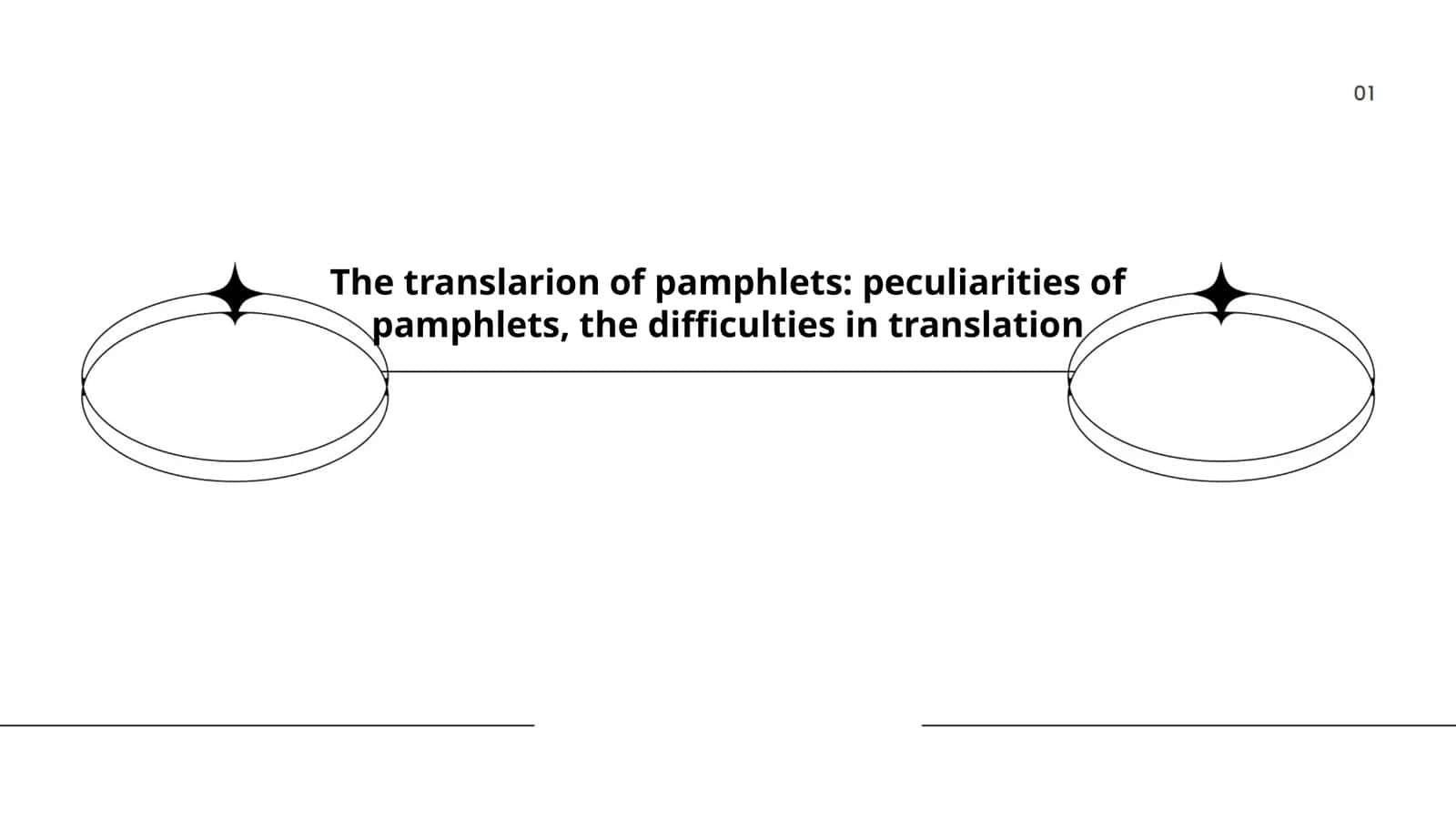 The translarion of pamphlets: peculiarities of pamphlets, the difficulties in translation 1