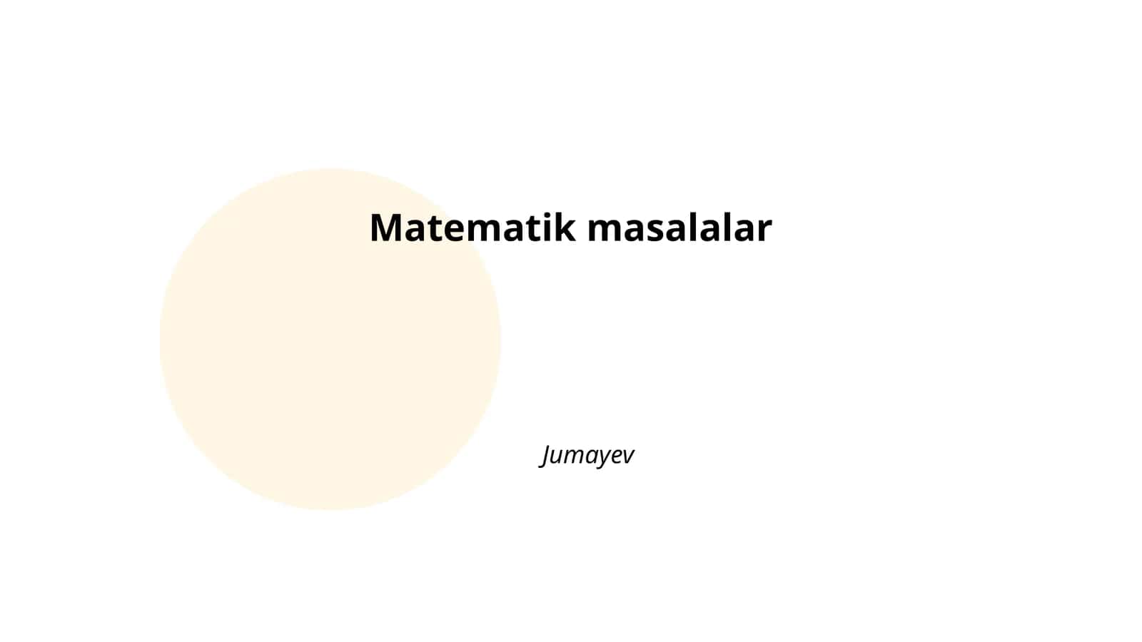 Arifmetik amallar 1