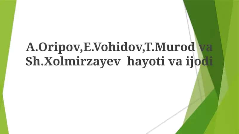 A.Oripov,E.Vohidov,T.MurodvaSh.Xolmirzayevhayotivaijodi 1