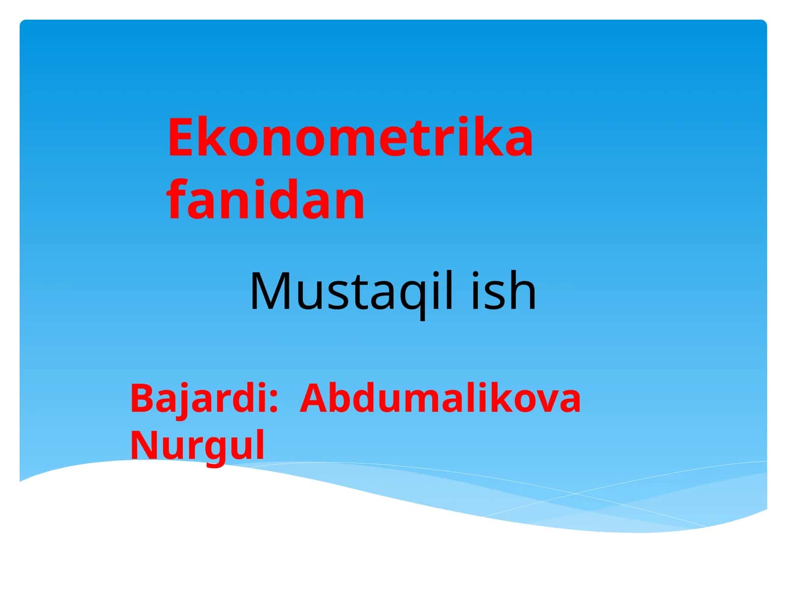 Regressiya 1