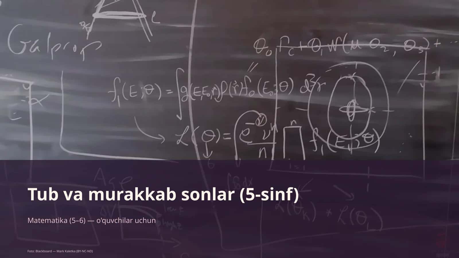 Tub va murakkab sonlar (5-sinf) 1