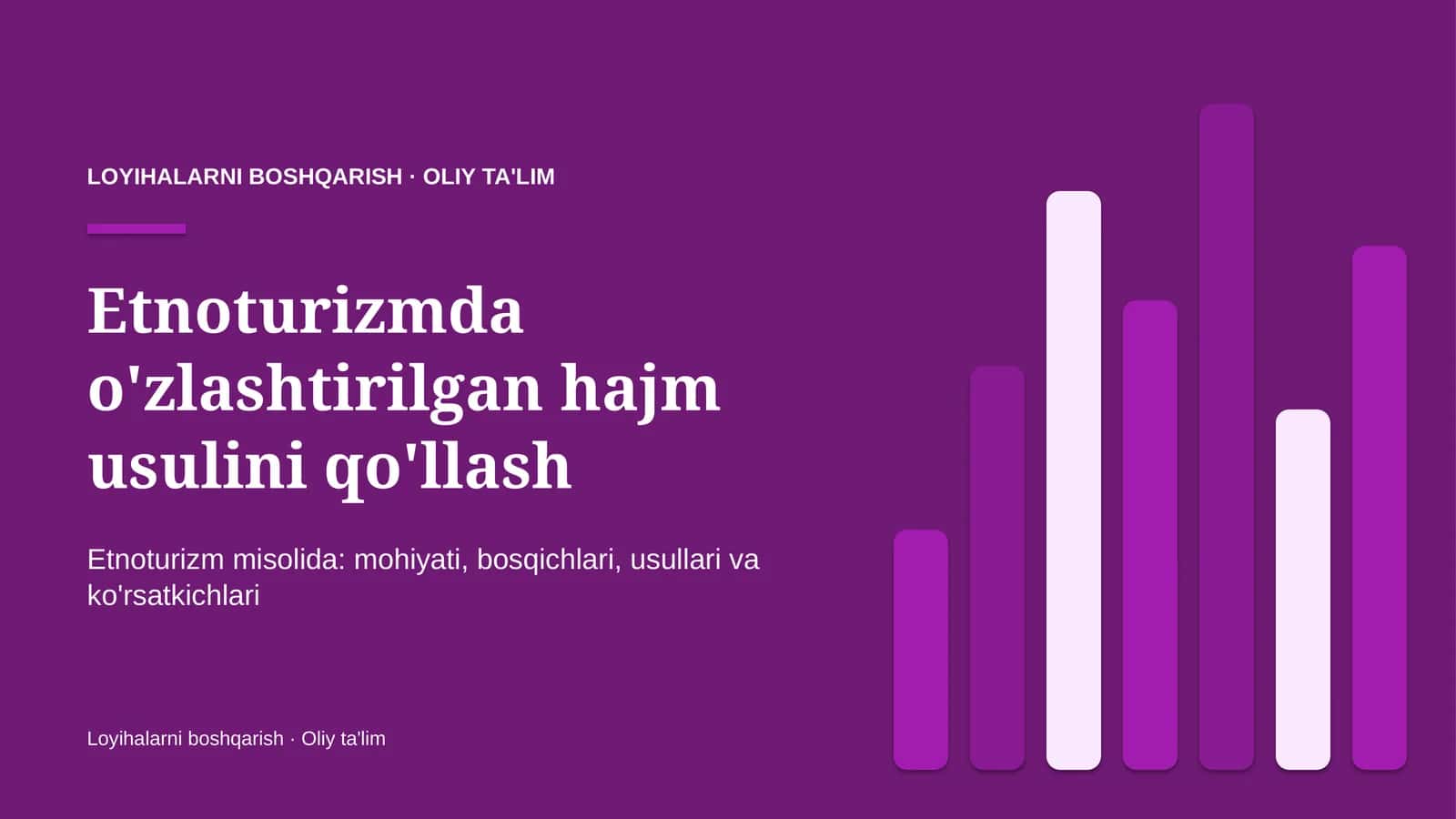 etnoturizmda o'zlashtirilgan hajm usulini qo'llash 5098 1