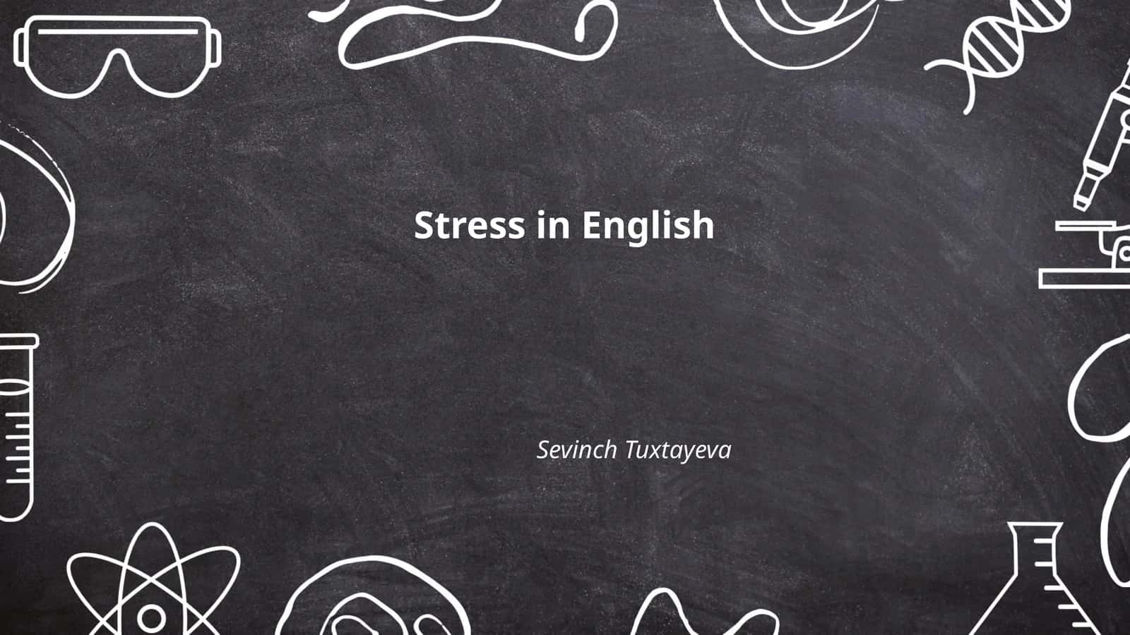 Stress in English 1