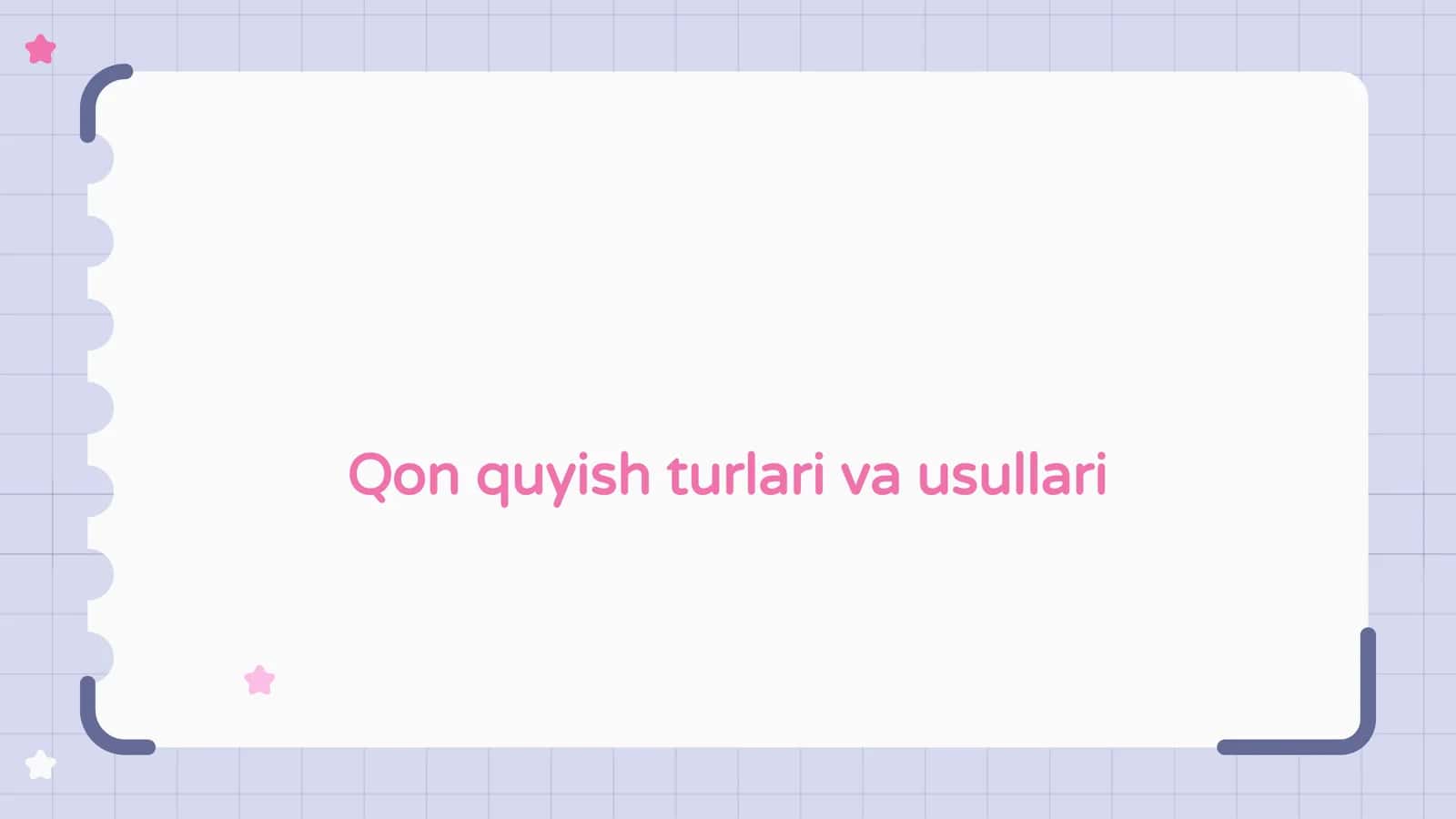 Qon quyish turlari va usullari 1