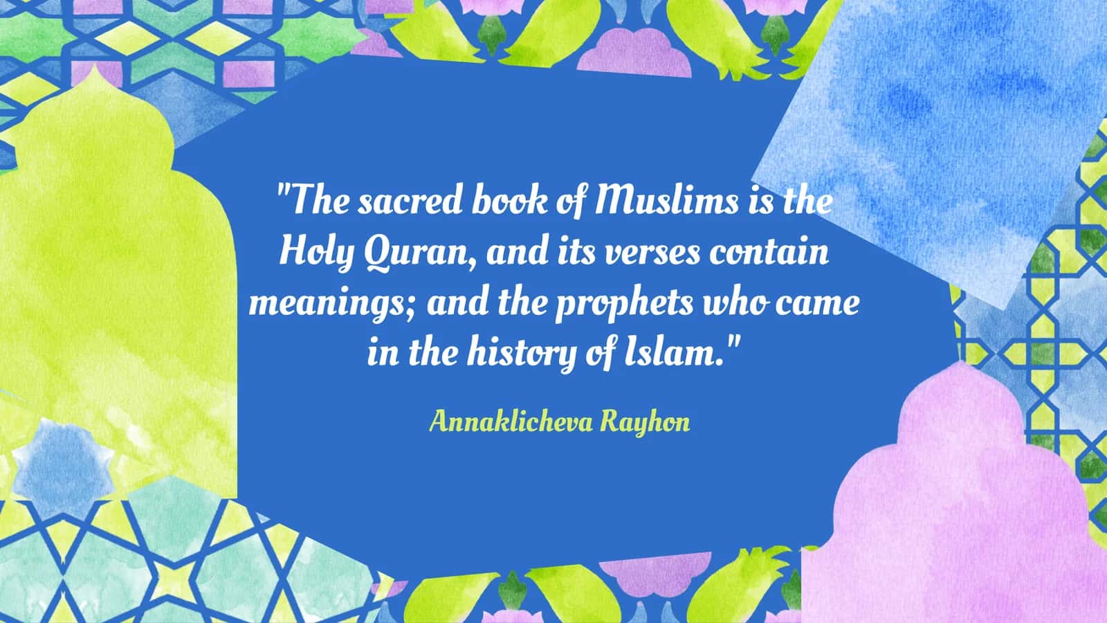 Understanding Quranic Verses 1