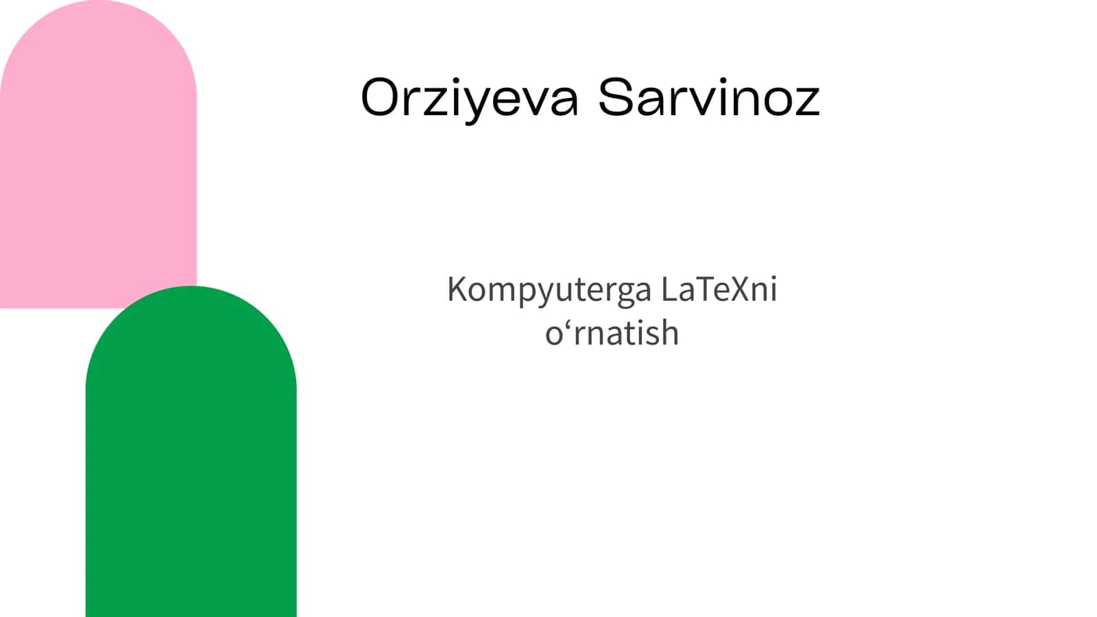 Kompyuterga LaTeXni O‘rnatish 1