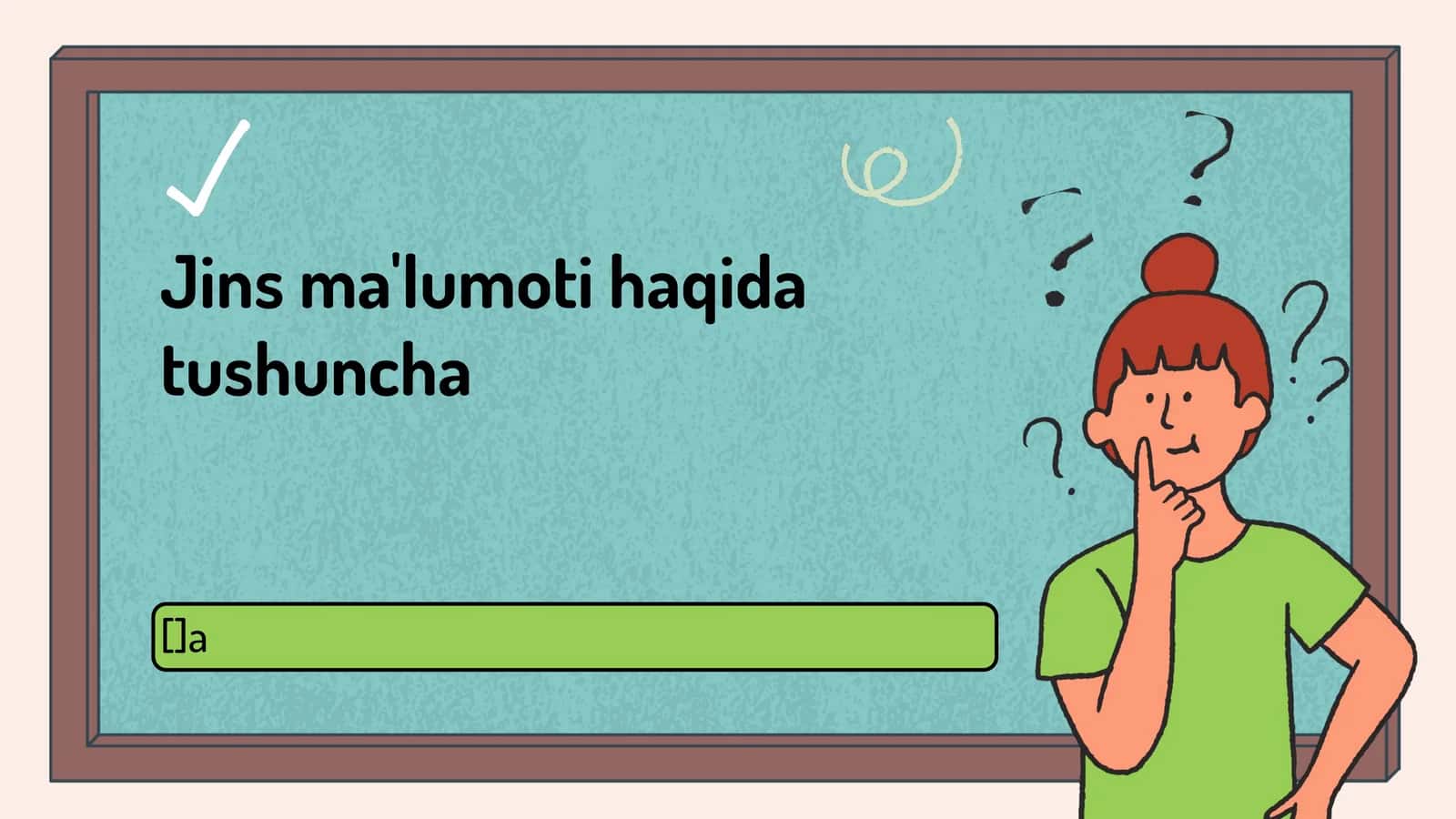 Jins ma'lumoti haqida tushuncha 1
