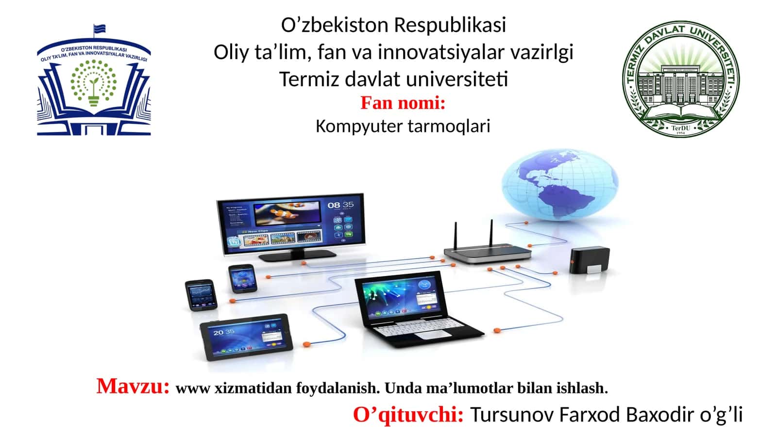 WWW xizmatidan foydalanish 1
