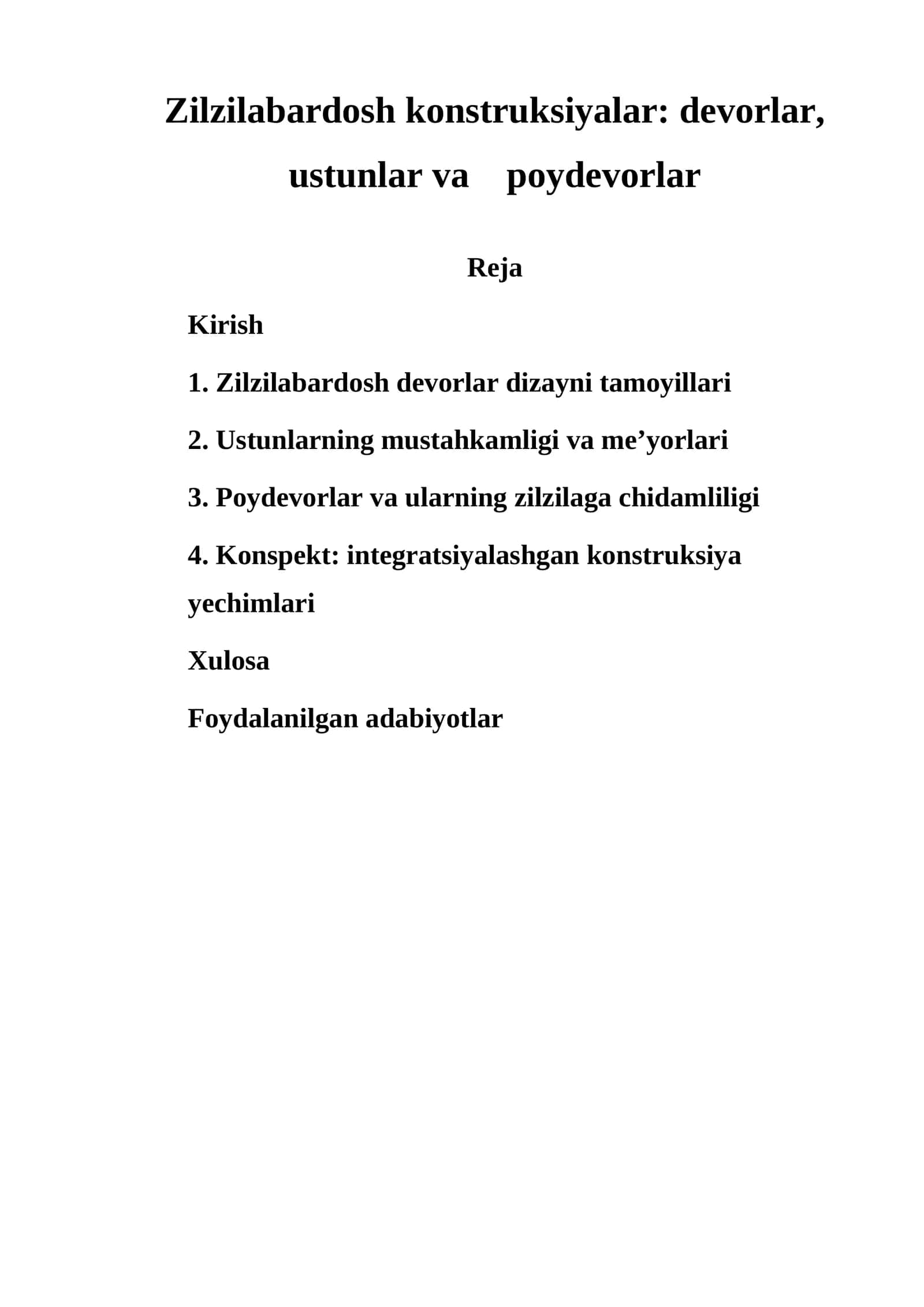 Zilzilabardosh konstruksiyalar 1