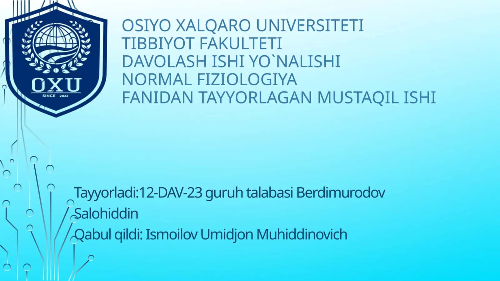 Gemostaz.Qonguruhlari.Rezusfaktor.Qonquyishasoslari 1