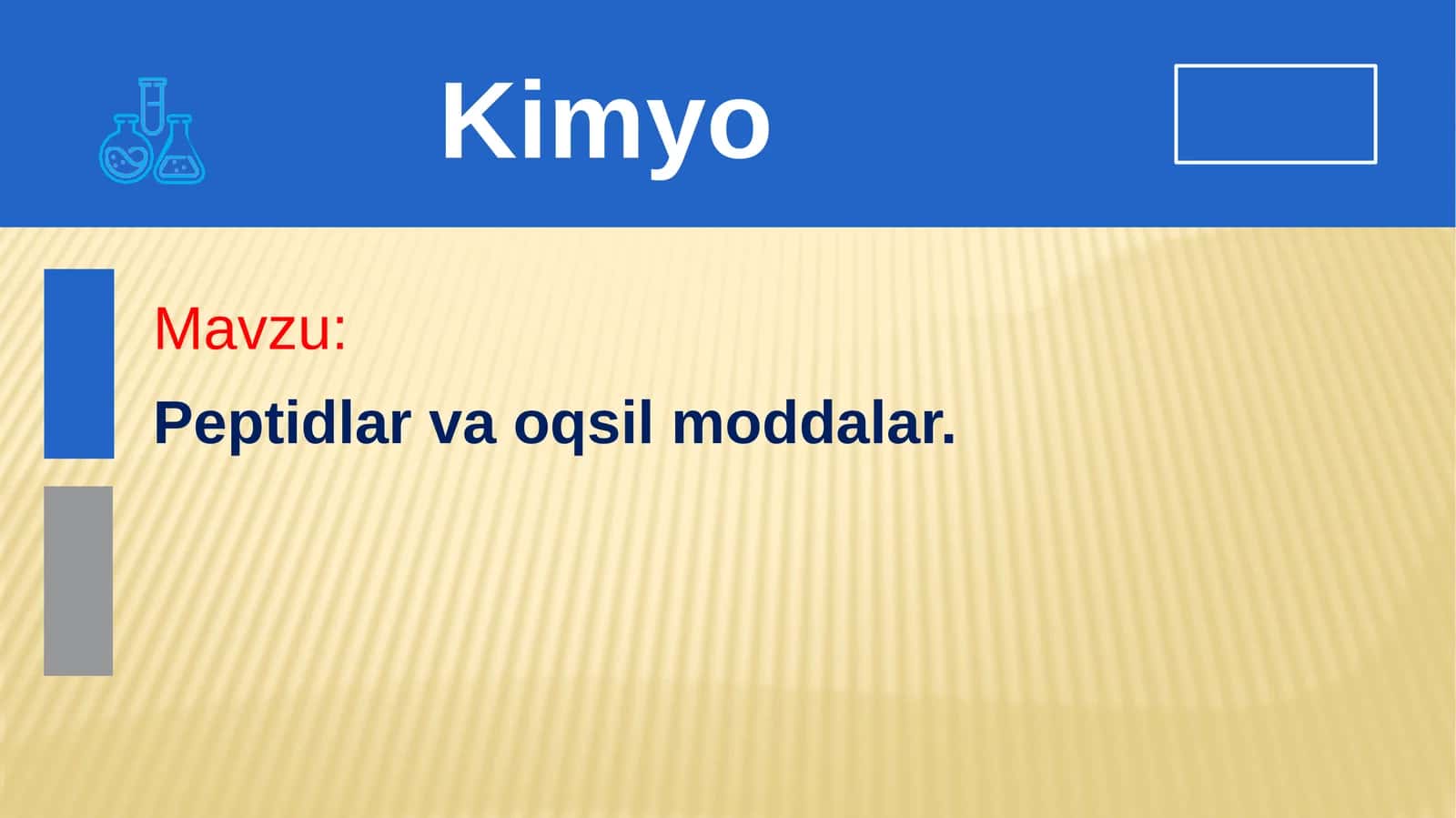 Peptidlar va oqsil moddalar 1